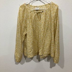 Universal Thread Tops - Yellow floral peasant top Universal Thread Tops - Yellow floral peasant top